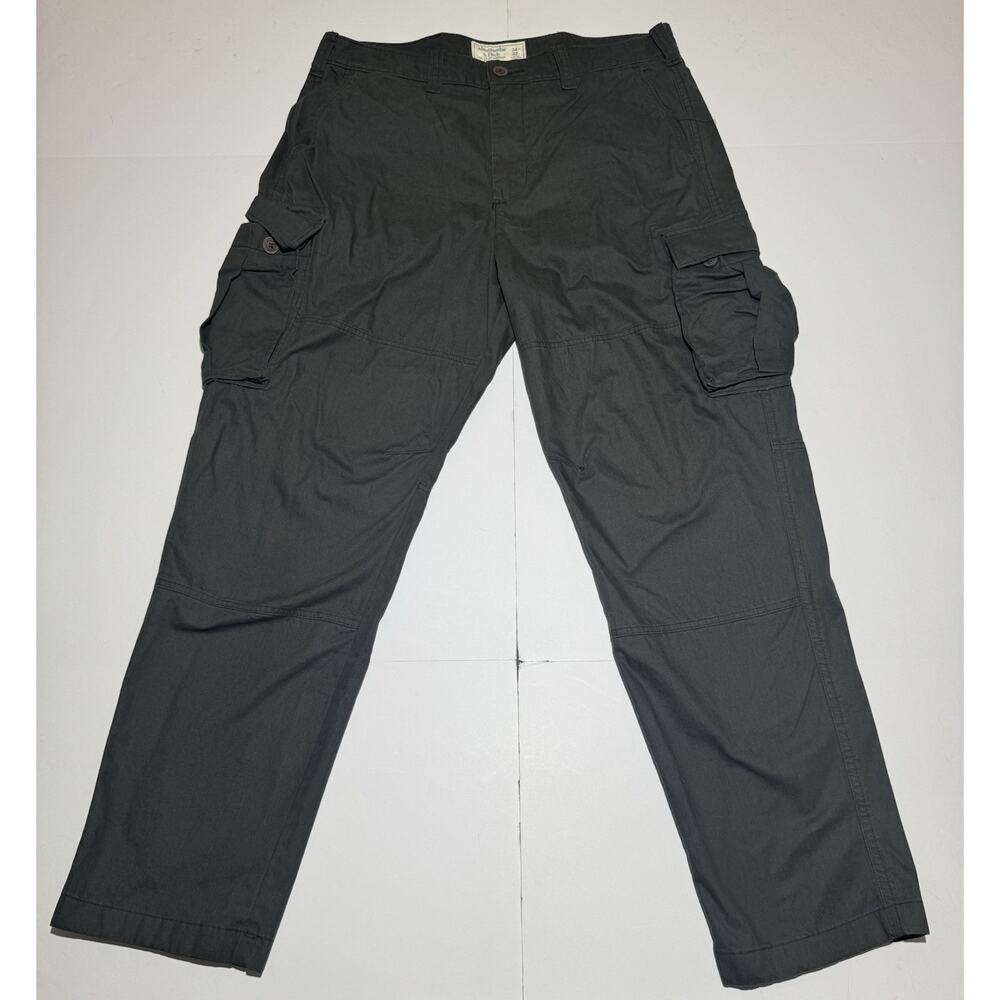 Y2K Abercrombie & Fitch Black/Charcoal Cargo Pants‎ Mens ~34x29 Utility